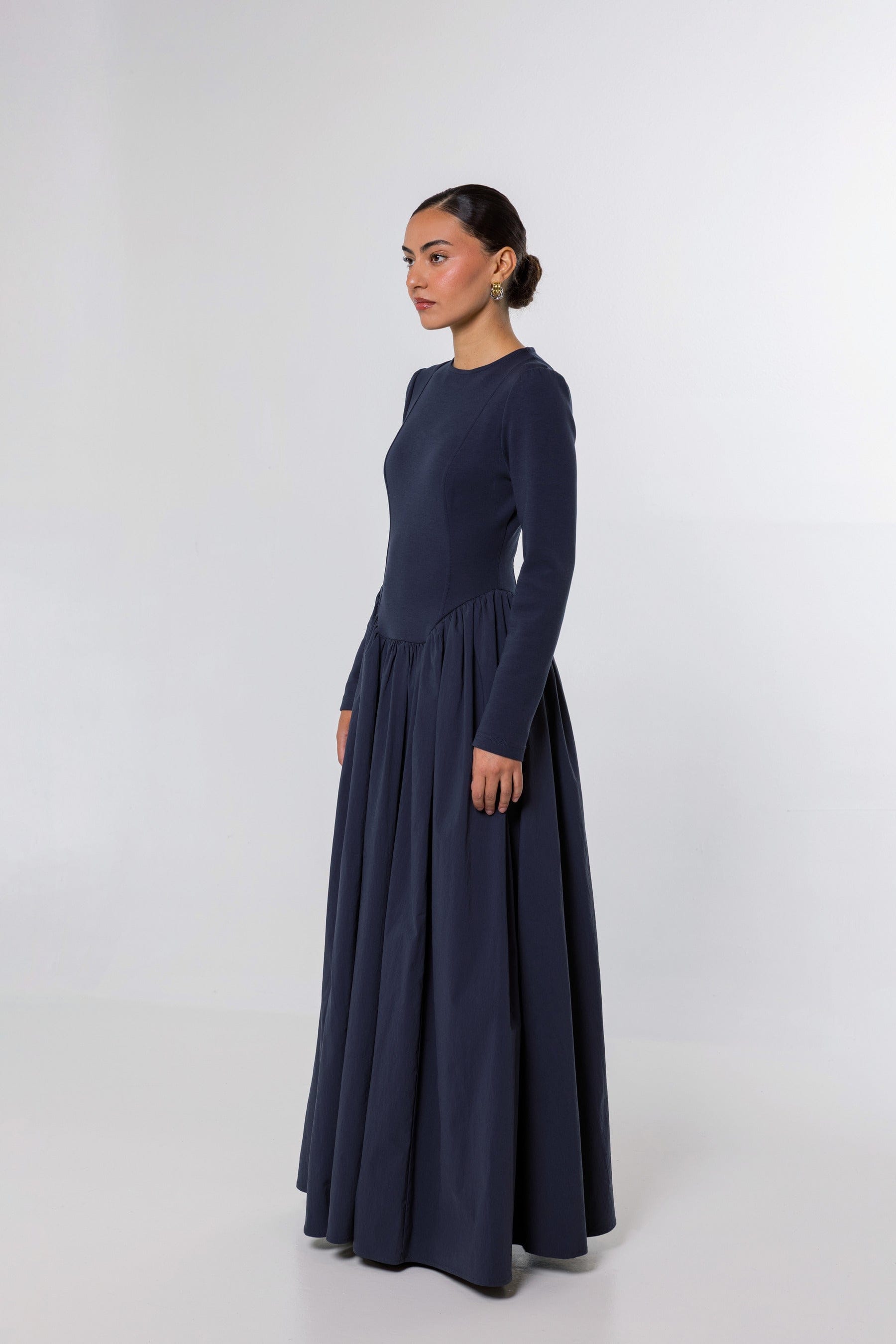Campaign photograph of the Drop Waist Dress.